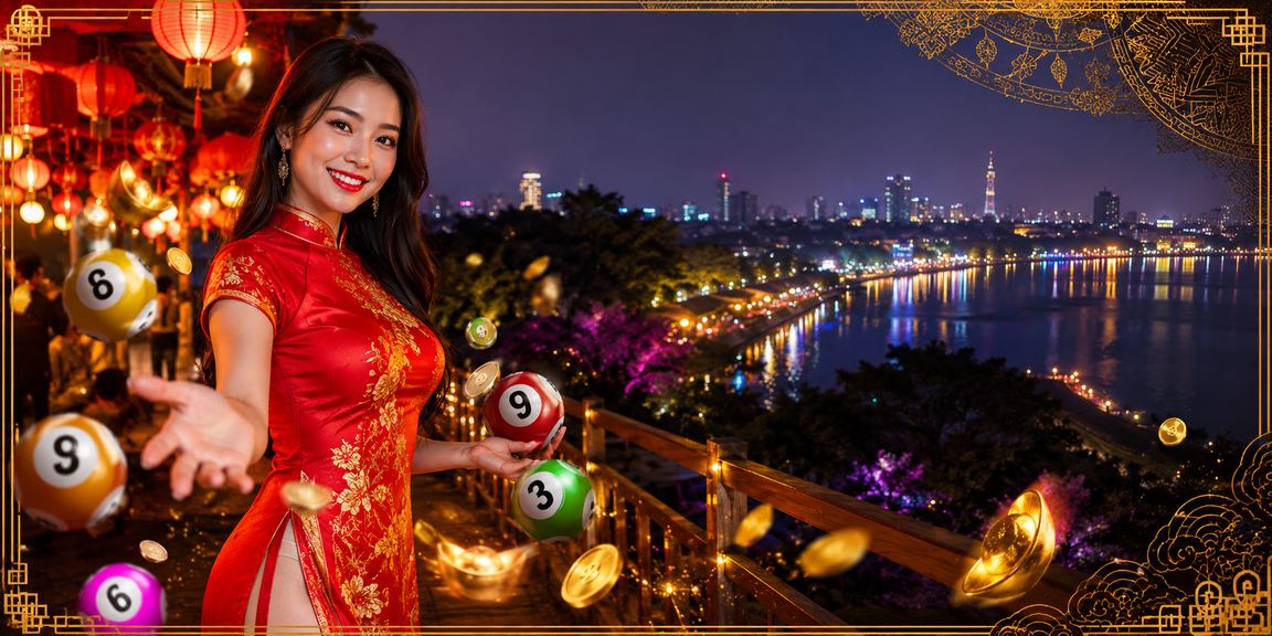 Giao diện xổ số trực tuyến tại chợ đêm Hà Nội
